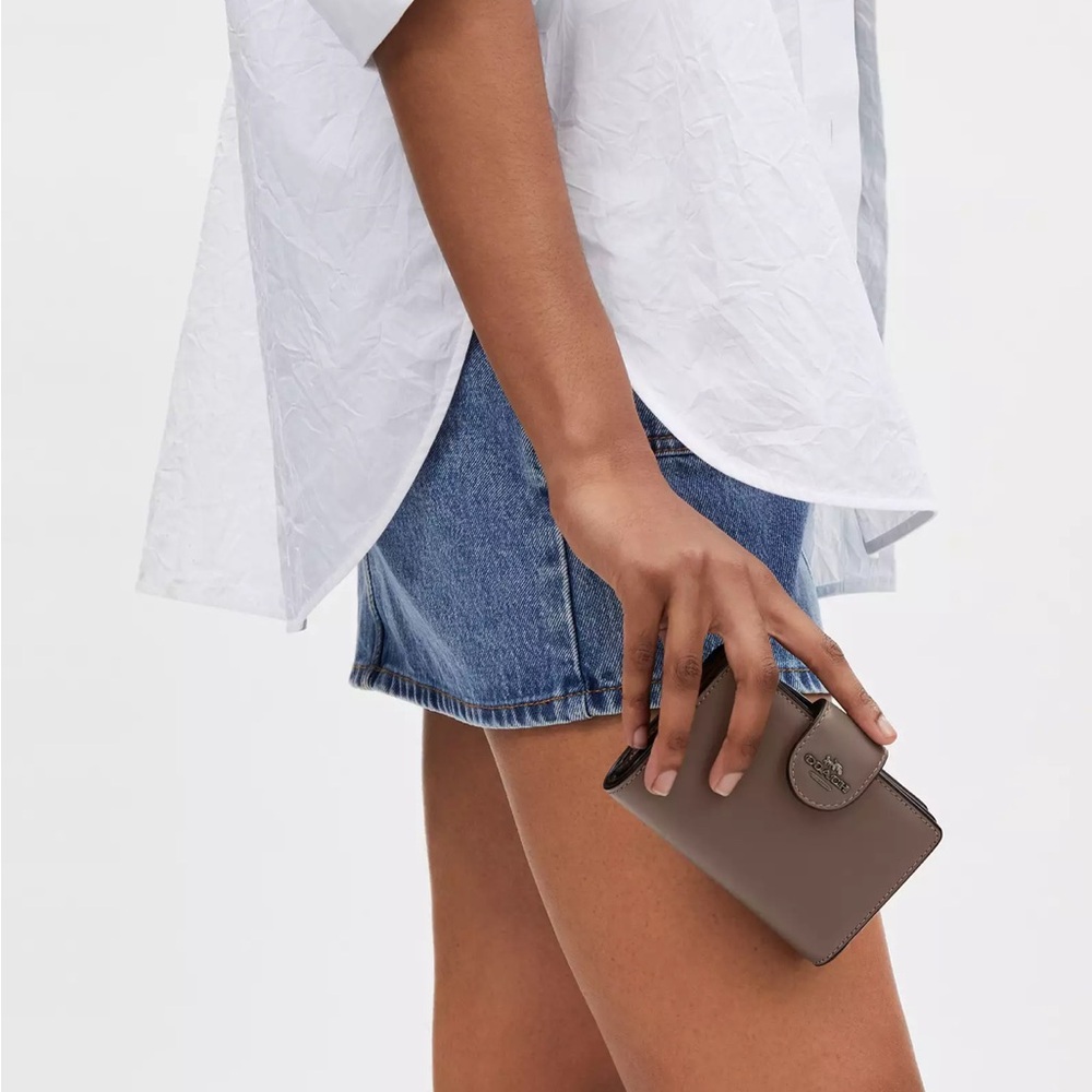 NWT Dark stone Medium Corner Zip Wallet CR791 - Picture 5 of 5